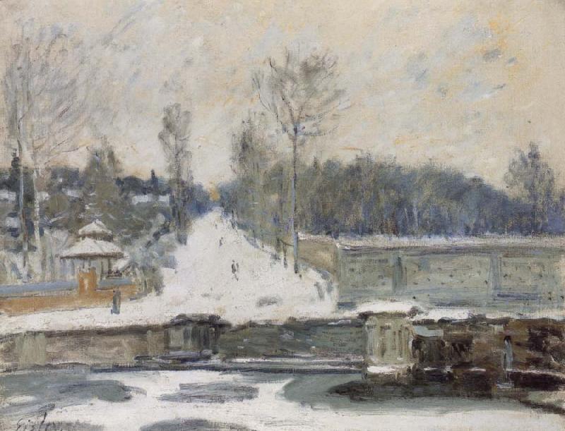 Alfred Sisley The Watering Place at Marly le Roi Sweden oil painting art